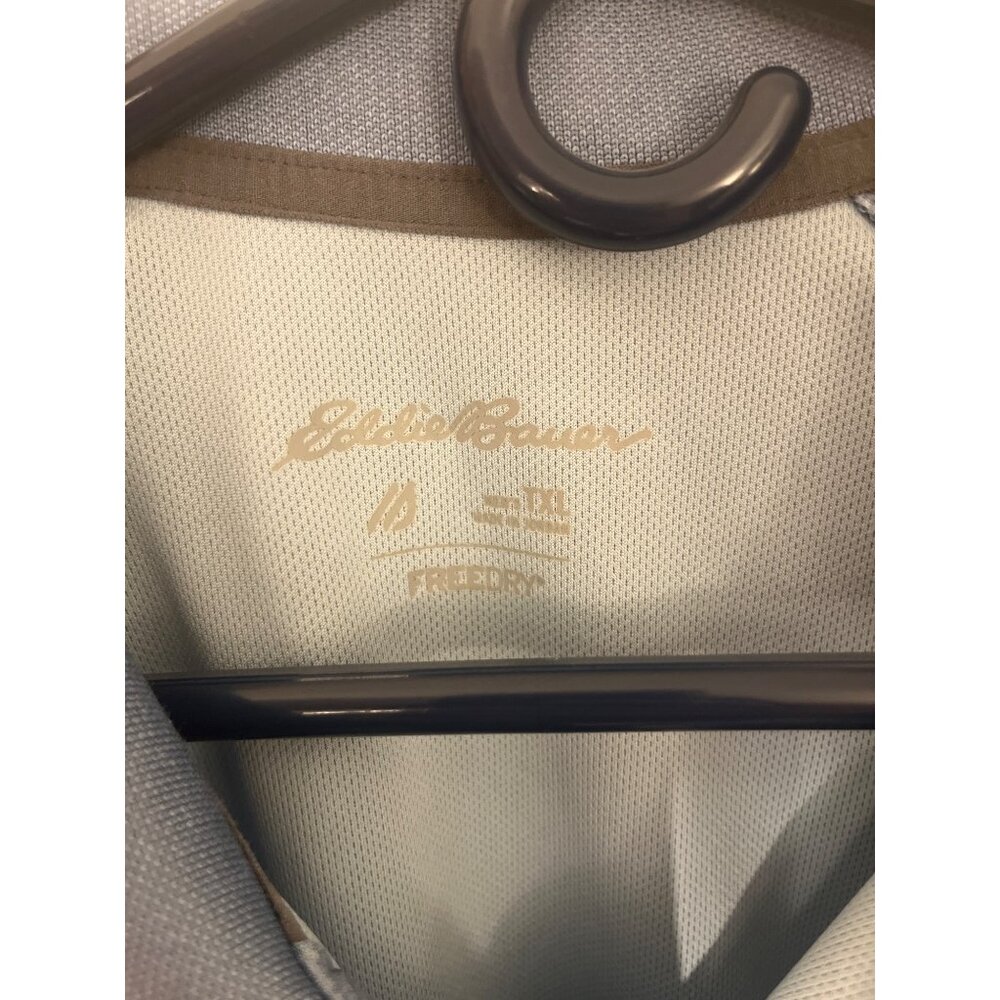 Eddie Bauer FreeDry Blue Polo Shirt Short Sleeve Lightweight Moisture-Wicking - Picture 3 of 8